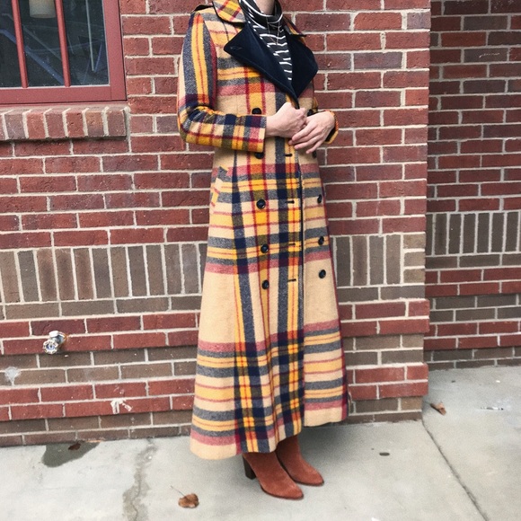 plaid duster jacket